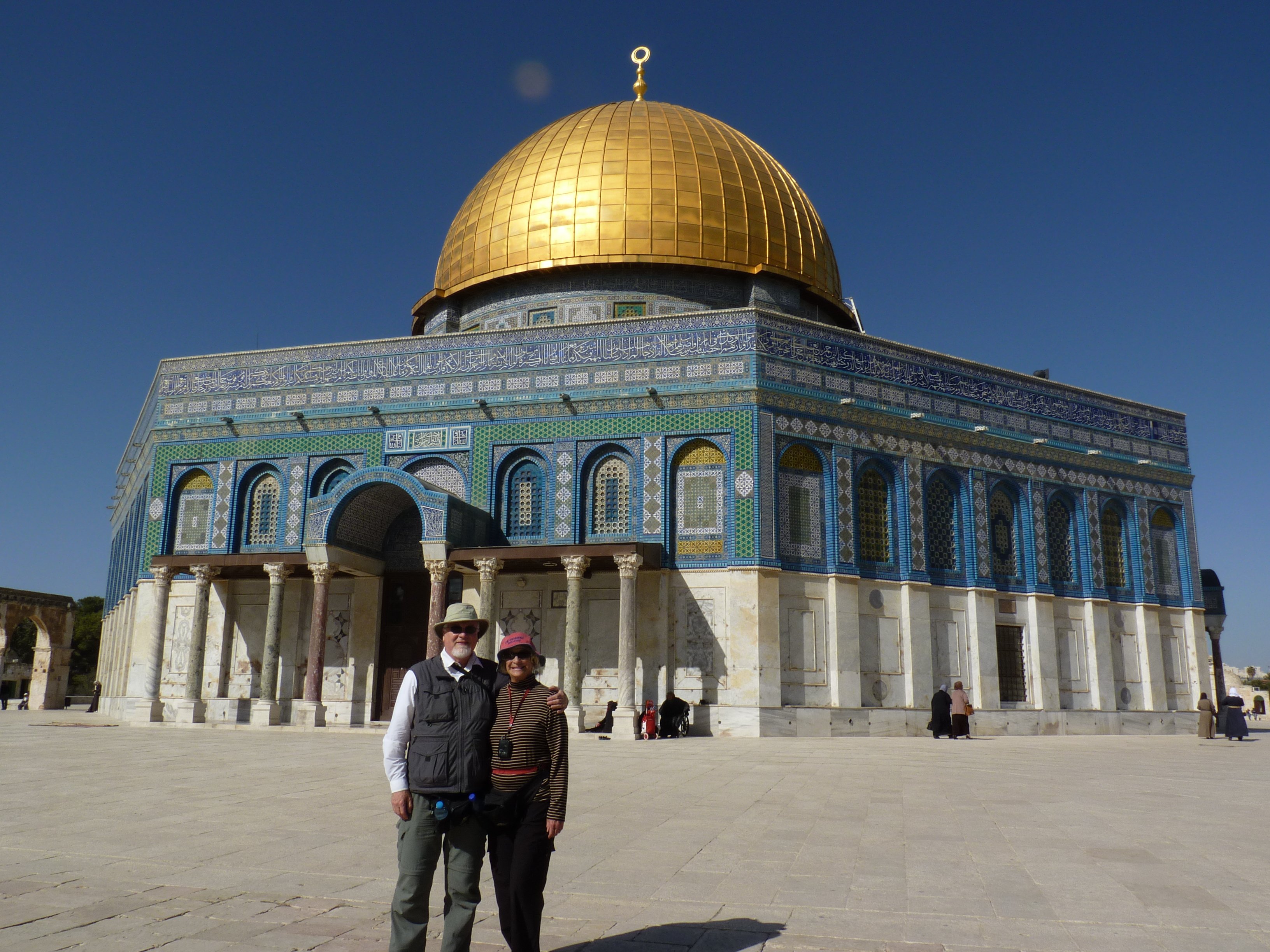 Dale and Diane at the Temple Mount, Jerusalem